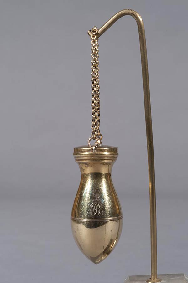 Small Huqqa, 1934, A silver gilt hookah pipe bowl