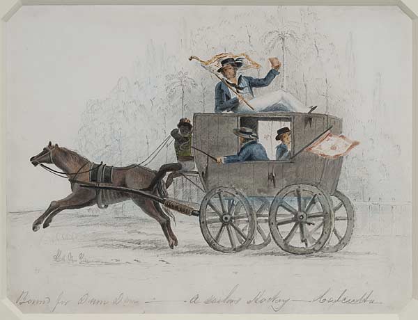 Bound for Dum Dum, Anonymous Artist, Watercolour on paper, Mid 19th century, 23 x 20 cms
