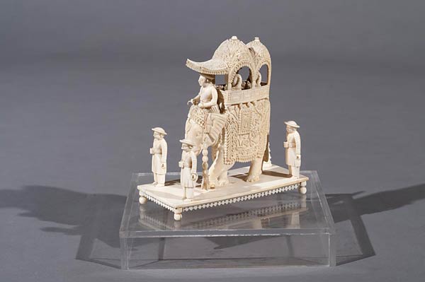 Murshidabad, Elephant in Procession, Circa 1870, Ivory