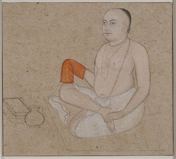 Pahari Drawings, Pahari Artist, Two drawings on paper, 18th century, 10 x 10 cms & 13 x 10 cms